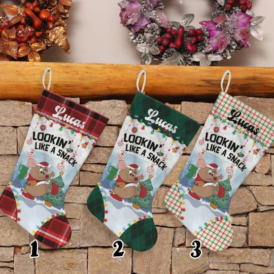 Discover Personalized Cute Gus Mouse Cinde Cartoon Character Christmas Stocking