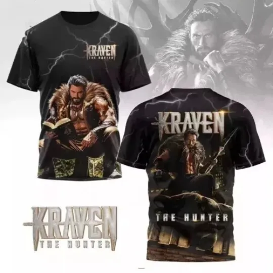Discover Kraven The Hunter 3D Unisex T-Shirt Gift For Fan