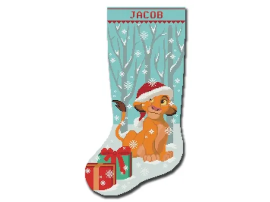 Discover Personalized Simba Santa Hat The Lion King Let It Snow Christmas Stocking