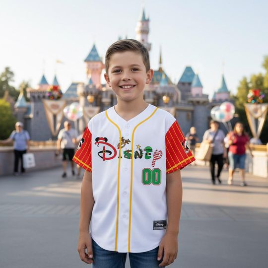 Discover Personalized Mickey Mouse Christmas Baseball Jersey, Mickey Christmas Party Jersey Team