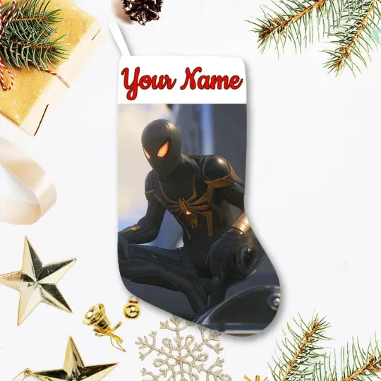 Personalized Spider Man Amazing Hero Xmas Gift Christmas Stocking