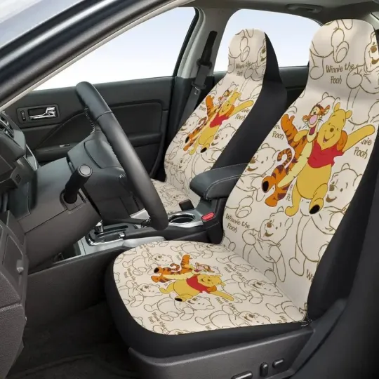 Discover Happy Pooh Bear Tigger Bestie Friends Winnie The Pooh Car Seat Covers