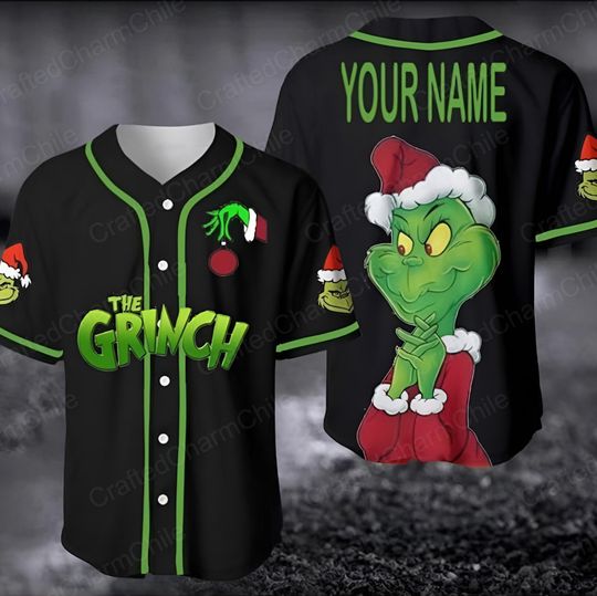 Discover Custom funny character Baseball Jersey, Funny funny character Christmas Baseball shirt, Grin Baseball Jersey for Men Women Youth Kid Xmas Gift
