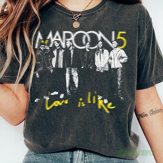 Maroon 5 Vintage Shirt, Maroon 5 Retro Shirt, Maroon 5 Love Is Like Tour 2025 Shirt, Maroon 5 Band Fan Gift, Maroon 5 Merch, Maroon 5 Shirt