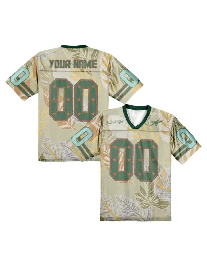 Discover CUSTOM Football Jersey Plants Personalized Name Number For Adult Youth Fans Top