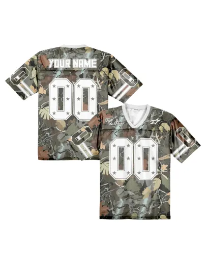 Discover CUSTOM Camo Football Jersey Personalized Name Number Shirts For Adult Youth Kids