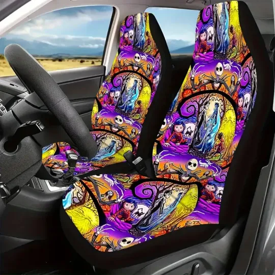 Discover Never Too Old For Nightmare Before Christmas Spooky Theme Car Seat Covers