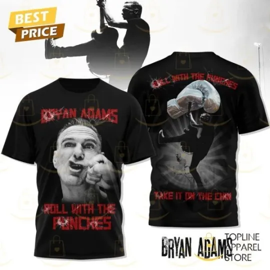 Discover Bryan Adams Roll With The Punches 3D T-Shirt