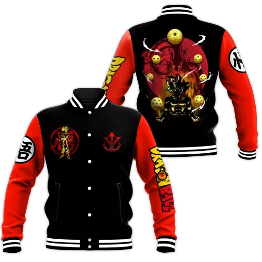 Dragon Ball Baseball Jacket For Fan, Gift For Him, Gift For Friend