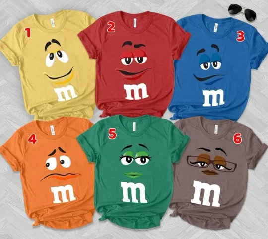 Discover M & M Shirt, Matching Costume Shirt, M and M Shirt Halloween Costume