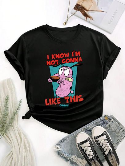 Cartoon Network Courage The Cowardly Dog Funny T-Shirt, Courage The Cowardly Dog Shirt Fan Gift, Courage Shirt, Cartoon Vintage Shirt