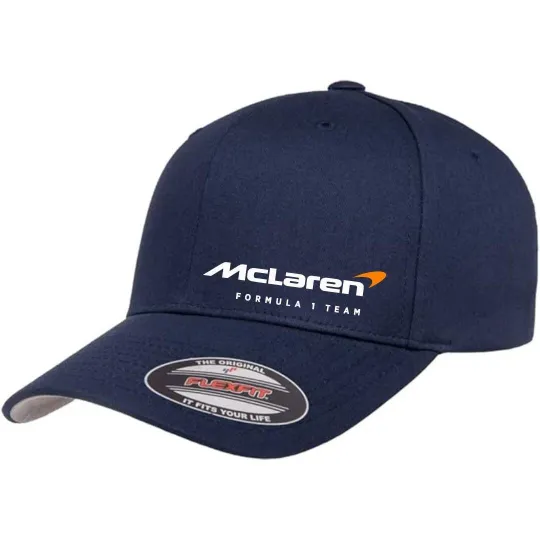 Discover McLaren Formula 1 Team Racing Cap 5001 Flexfit Baseball Hat S/M and L/XL