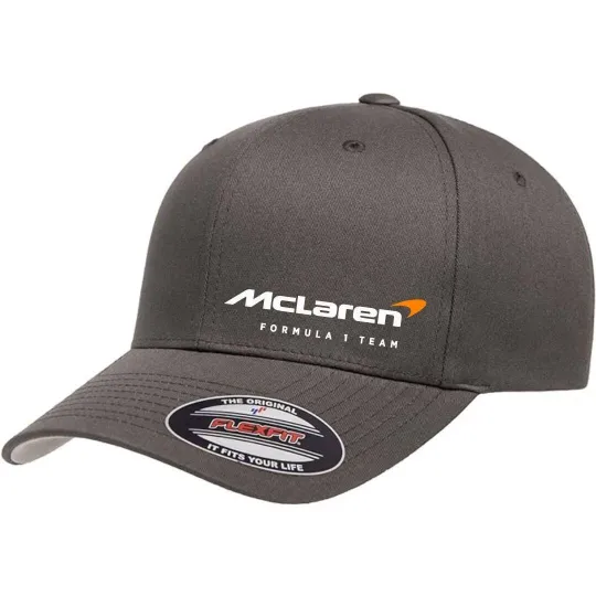 Discover McLaren Formula 1 Team Racing Cap 5001 Flexfit Baseball Hat S/M and L/XL