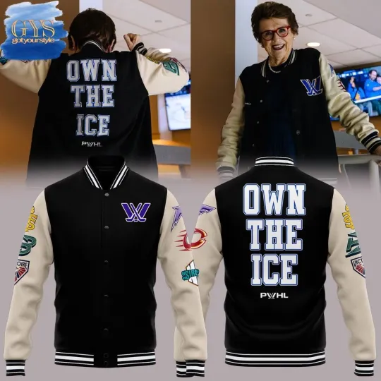 Discover PWHL Own The Ice 2025 Baseball Jacket