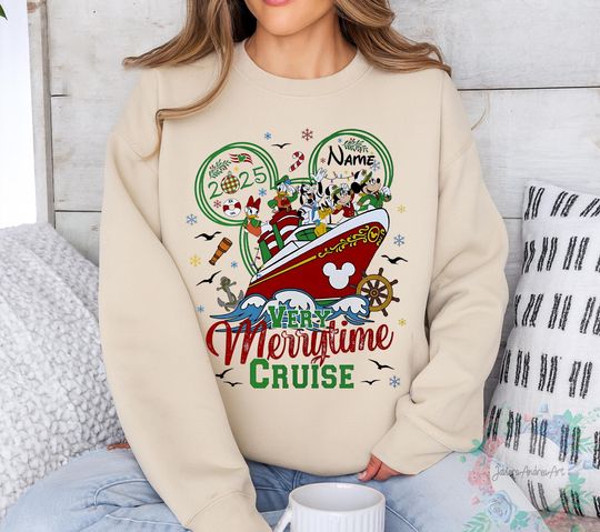Discover Disney Christmas Cruise Sweatshirt, Disney Merry Christmas Shirt, Disney Christmas Cruise, Disney Personalized Shirts.