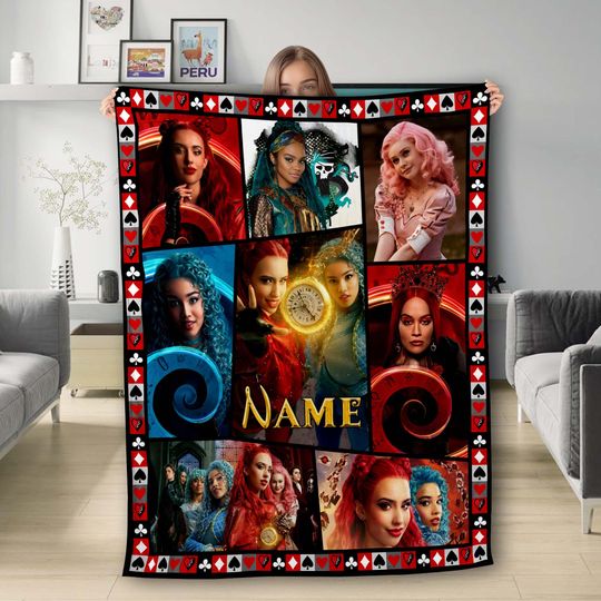 Personalize Descendants The Rise of Red Blanket Descendants Fleece Blanket
