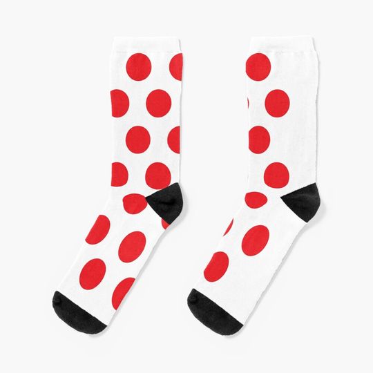 Discover Polka Dot (KOM Jersey) Socks