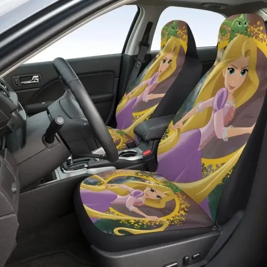 Discover Tangled Rapunzel Princess And Pascal Long Hair Princess Car Seat Covers