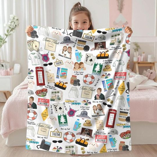 Discover Camp Walden Fleece Blanket, The Parent Trap Blanket, Camp Walden Fencing Club, Hallie Annie Parker Birthday Gift, Camp Life Summer Blanket