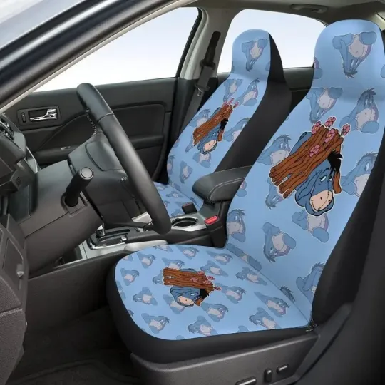 Discover Charming Eeyore Donkey And Flowers Winnie The Pooh Character Car Seat Covers