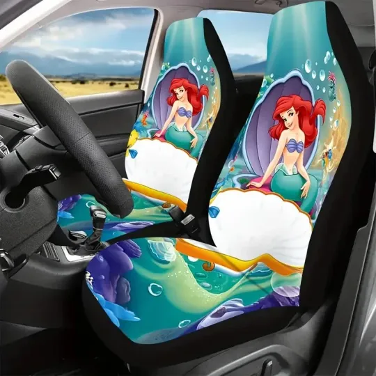 Discover Ariel Princess Sitting On Pearl Shell The The Little Mermaid Car Seat Covers