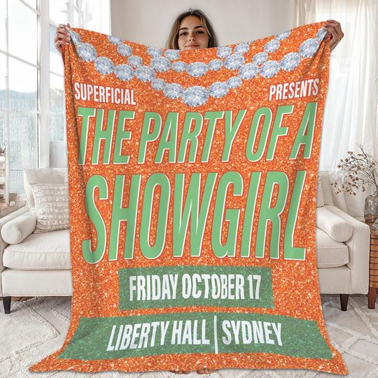 Discover The Party Of A Showgirl Blanket, The Life Of A Showgirl Blanket, Showgirl Fleece Blanket