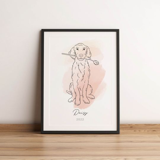 Discover CUSTOM PET PORTRAIT, Pet Illustration, Digital Art, Line Drawing, Dog Drawing, Cat Drawing, Pet Memorial, Custom Line Art, Christmas Gift