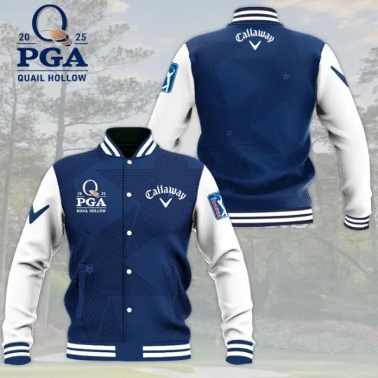 Golf PGA Championship x CALW Varsity Baseball Jacket