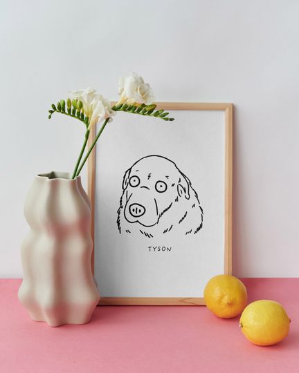 Discover Custom Ugly Dog Portrait Dog Art Custom Pet Portrait Pet Parent Gift Pet Portrait Custom Art Custom Dog Pet Memorial Gift Pet Art 5x7 Print