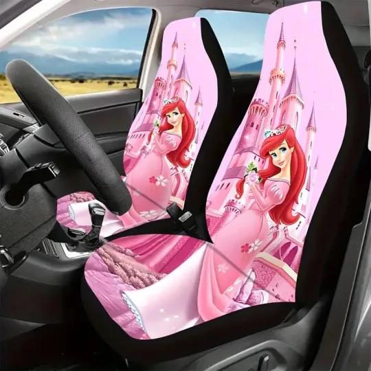 Discover The Little Mermaid Ariel Princess Magic Kingdom Pinky Theme Car Seat Covers