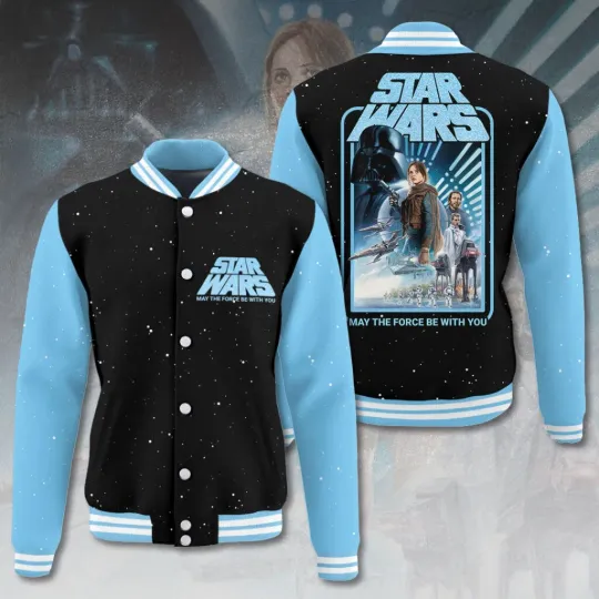 Discover Star Wars Varsity Baseball Jacket May The Force Be With You