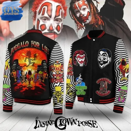 Discover Insane Clown Posse Juggalo For Life Baseball Jacket