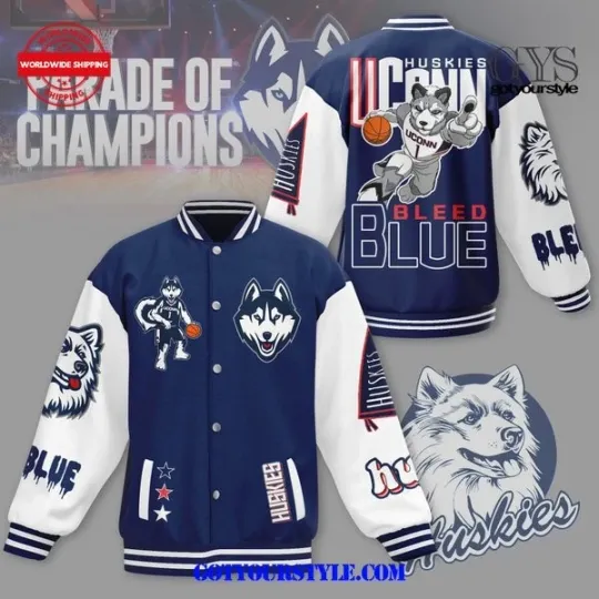Discover UConn Huskies Parade Of Champions Baseball Jacket
