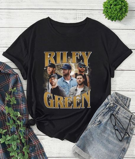 Discover Riley Green 90s Vintage T-shirt, Riley Green Country Music Shirt, Riley Green Tour 2026 Shirt, Riley Green Fan Gift Shirt, Riley Green Merch