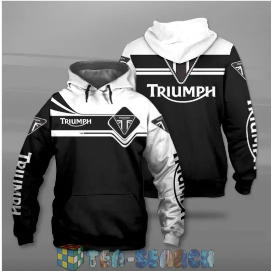 Discover Triumph Motorcycles All Over Printed 3D Hoodie