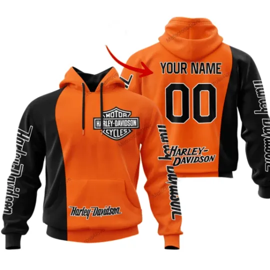 Personalized Harley Racing Davidson 3D Hoodie , Unisex Adults