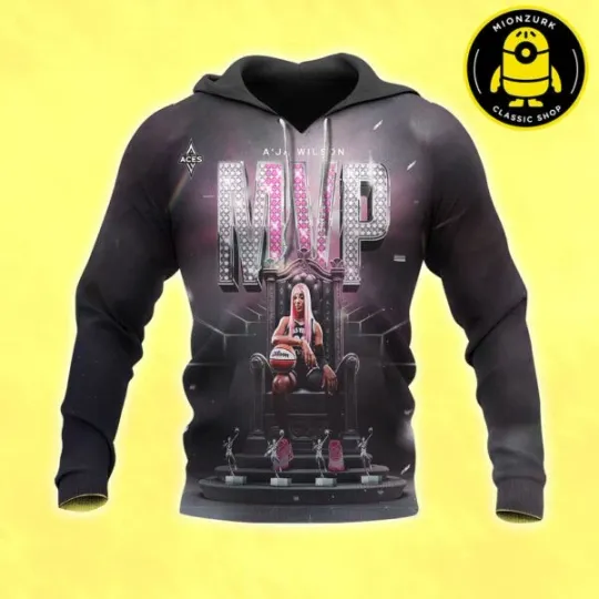 Discover A’ja Wilson Is The 2025 WNBA Most Valuable Player All Over Print Hoodie