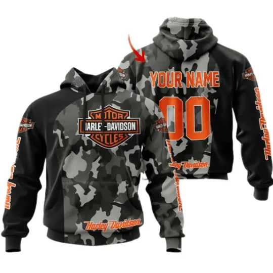 Discover Personalized Harley Racing Davidson 3D Hoodie , Unisex Adults S-5XL