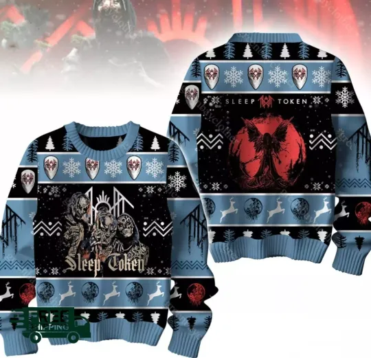 Discover Sleep Token Ugly Christmas Sweater, Size Xs-5Xl, Gift For Friend And Family