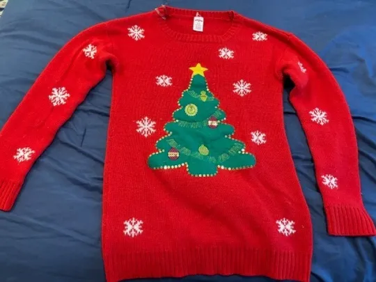 Discover Christmas Time Ugly Christmas Sweater Small