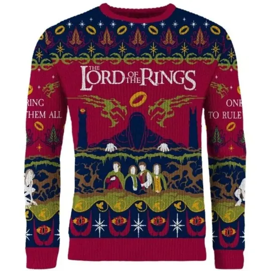 Discover Lord Of The Rings Christmas Jumper, Gift For Men Women, Ugly Sweater