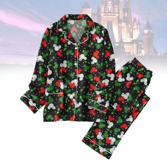 Discover Disney Mickey Ears Pajamas Set, Christmas Pajamas Family Matching, Disney Holiday Pajamas, Disney Christmas Gift, Disney Christmas Pjs