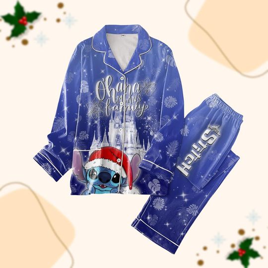 Discover Lilo And Stitch Christmas Pajamas Set, Ohana Means Family Pajamas, Cartoon Movie Sleepwear, Disney Matching Family Pajamas, Xmas Gifts