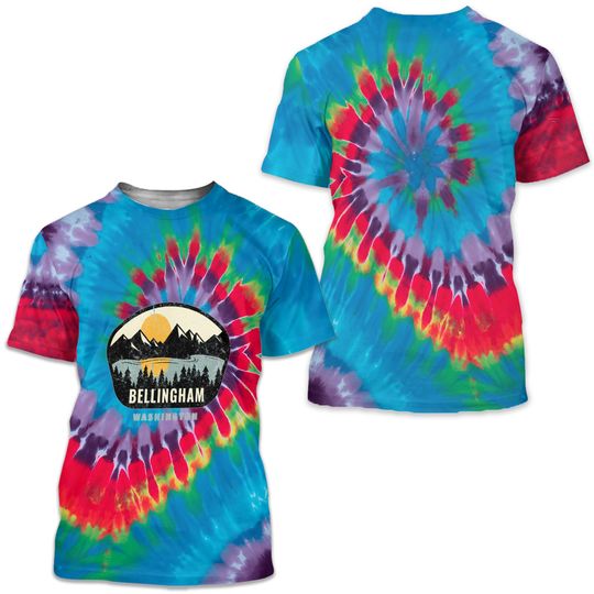 Bellingham Washington Wa Vacation Tie Dye T Shirts