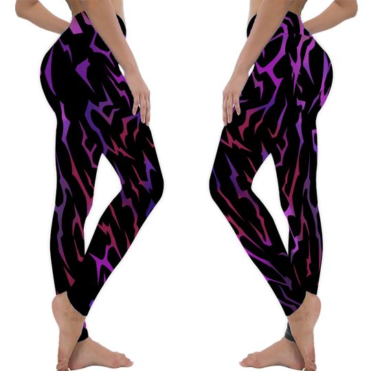 Demon Pattern Cosplay Leggings | KPop Demon Hunters | Anime Fanart | Fantasy Leggings