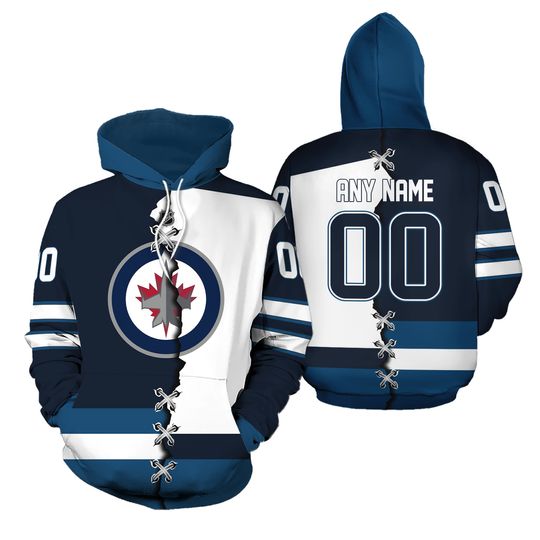 Winnipeg Jets Personalized Hoodie Hockey Pullover Hooded Unisex Christmas Gift