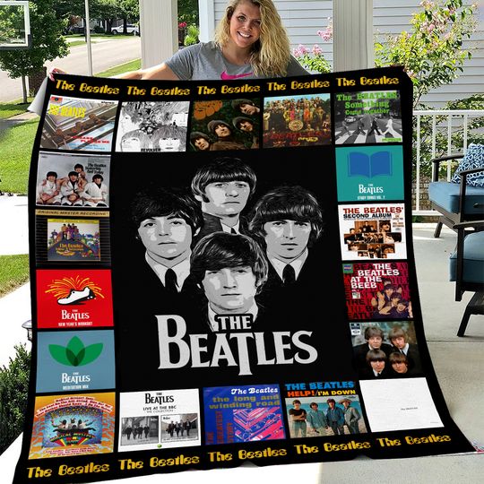Ultimate Comfort The Beatles Sherpa Blanket Best Gift for Music Enthusiasts Fans