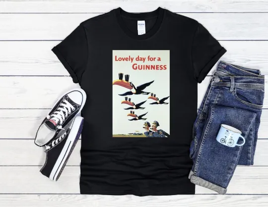 Discover Lovely Day For A Guinness Shirt Men Women Unisex T Shirt Hoodie Baseball 3989