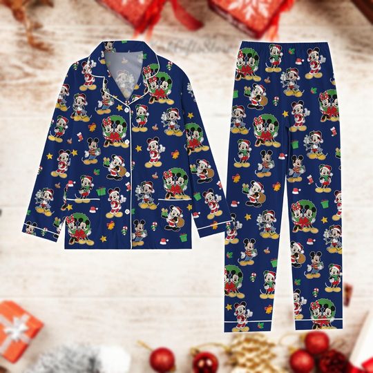 Discover Disney Mickey and Friends Christmas Pajamas, Disney Holiday Sleepwear Gift, Disney Mickey Mouse Kids Pjs, Xmas Holiday Pjs, Christmas
