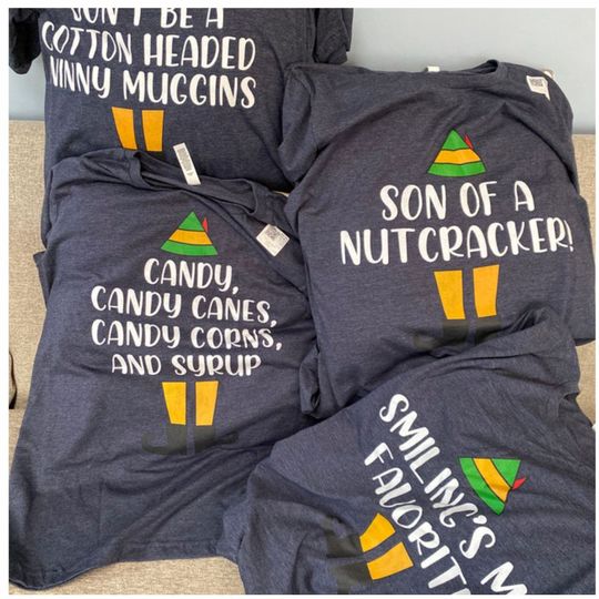 Discover Buddy the Elf Shirts, Elf Movie Quote, Cotton Headed, Christmas Shirts, Family Christmas, Elf Shirts, Christmas Pajamas, Matching Couple